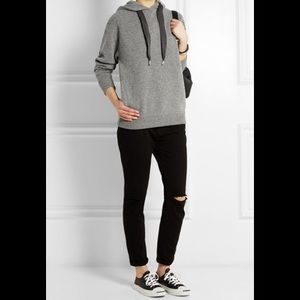 SOLD-MARC BY MARC JACOBS Jackson Wool Blend Hoodie, Grey, Small, Preowned
